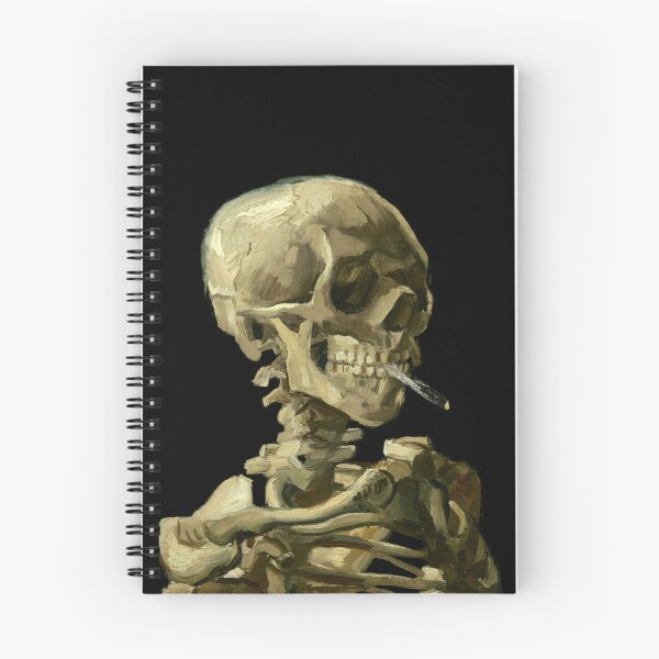 Item preview, Vincent Van Gogh Smoking Skeleton "Skull of a Skeleton with Burning Cigarette" designed and sold by Pus Fan.