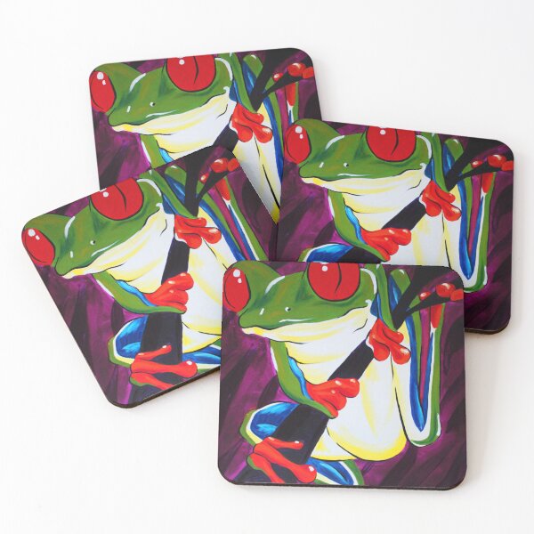 Item preview, Pop Art Red Eyed Tree Frog designed and sold by MegStephens.