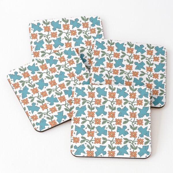 Item preview, Birds and bees — orange on white designed and sold by tanaudel.