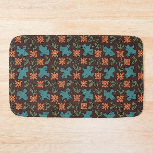 Item preview, Birds and bees — orange on brown designed and sold by tanaudel.