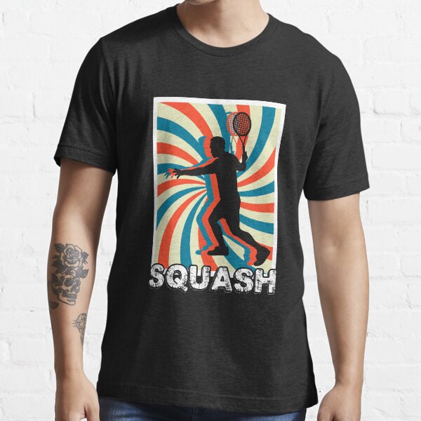"Squash Player Racket Ball Sports Match Indoor Tennis Court" Tshirt by