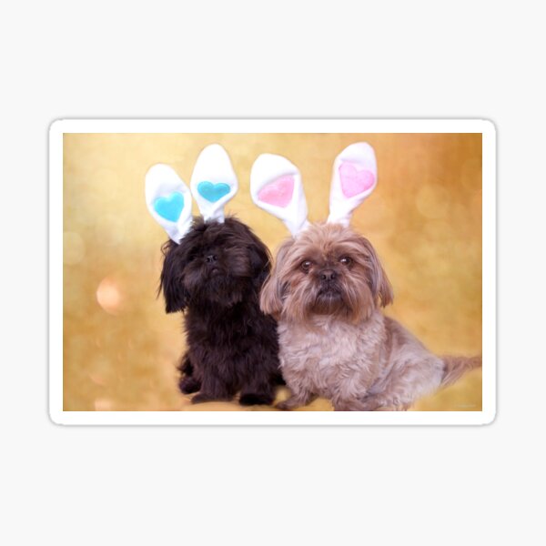 Easter Doggies Sticker