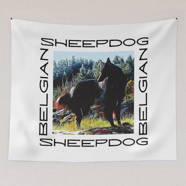 Item preview, Belgian Sheepdog Groenendael Dog Photo to Art Typography designed and sold by arlutai.