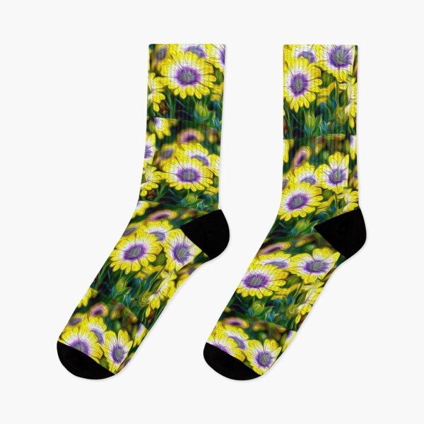 Item preview, Yellow African daisy pattern designed and sold by Patternflower.