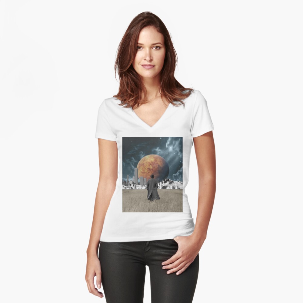 Item preview, Fitted V-Neck T-Shirt designed and sold by TerryR.
