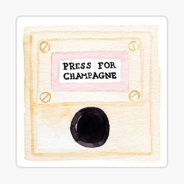 Champagne Sticker
