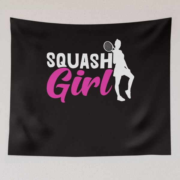Item preview, Squash Girl Player Ball Sports Indoor Tennis Court Trainer designed and sold by TomGiantDesigns.