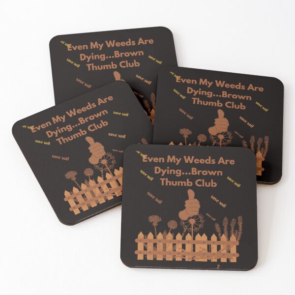 Item preview, SAVE SOIL: Brown Thumb Club...Unhealthy Soil designed and sold by Enhanceinner “Living The Life”.