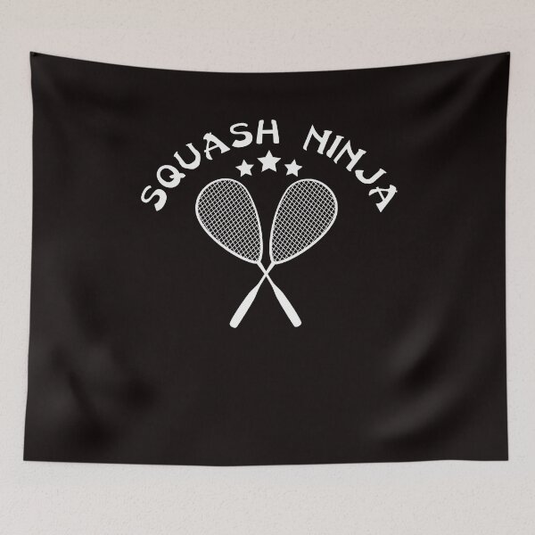 Item preview, Squash Ninja Player Indoor Tennis Court Match Ball Sports designed and sold by TomGiantDesigns.