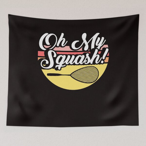 Item preview, Vintage Squash Racket Ball Sports Indoor Tennis Court Match designed and sold by TomGiantDesigns.