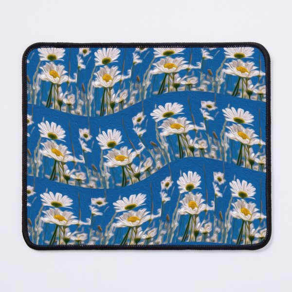 Item preview, White marguerite pattern designed and sold by Patternflower.