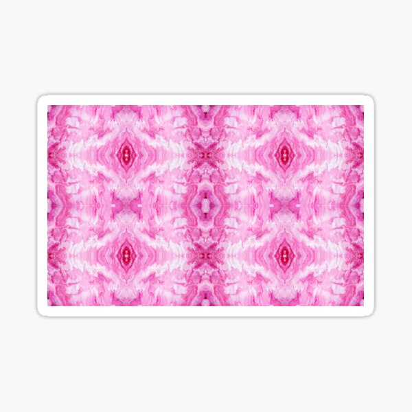 Pink Monochromatic Painting Sticker
