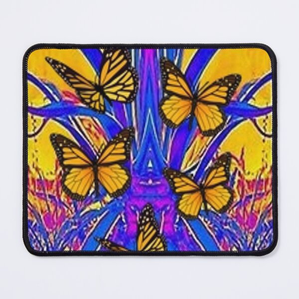 Item preview, MONARCH BUTTERFLIES BLUE ABSTRACT PATTERN designed and sold by sharlesart.