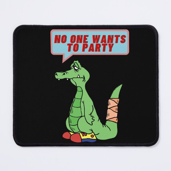Item preview, Sad party gator cute prehistoric alligator designed and sold by dreamwearprints.