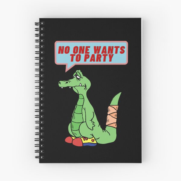 Item preview, Sad party gator cute prehistoric alligator  designed and sold by dreamwearprints.