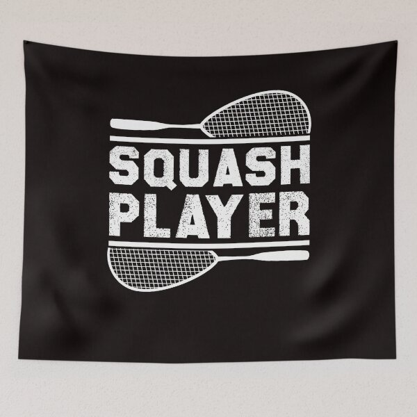 Item preview, Squash Player Racket Ball Sports Indoor Tennis Court Match designed and sold by TomGiantDesigns.