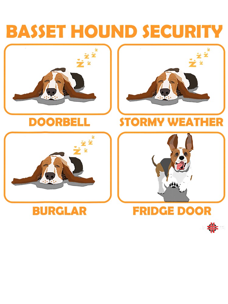 Funny Basset Hound T-Shirt | Basset Hound Security Funny Basset Hound T-Shirt | Basset Hound Security