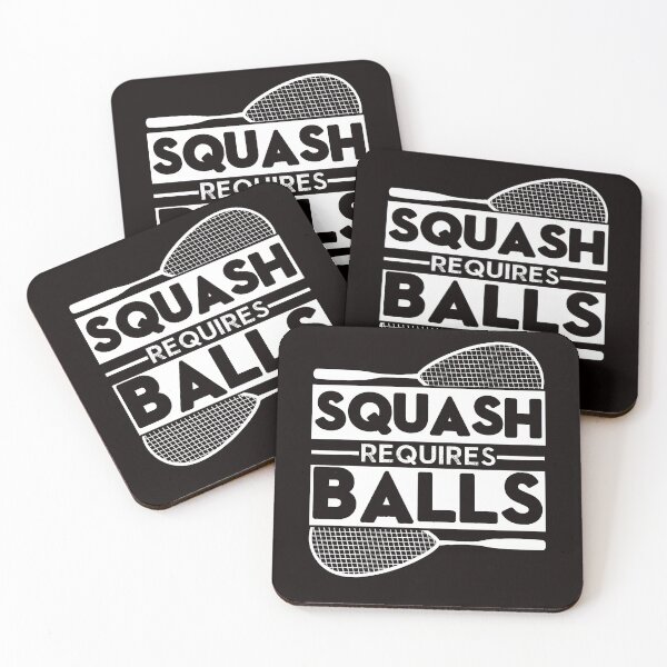 Item preview, Squash Requires Balls Indoor Tennis Court Player Coach Match designed and sold by TomGiantDesigns.