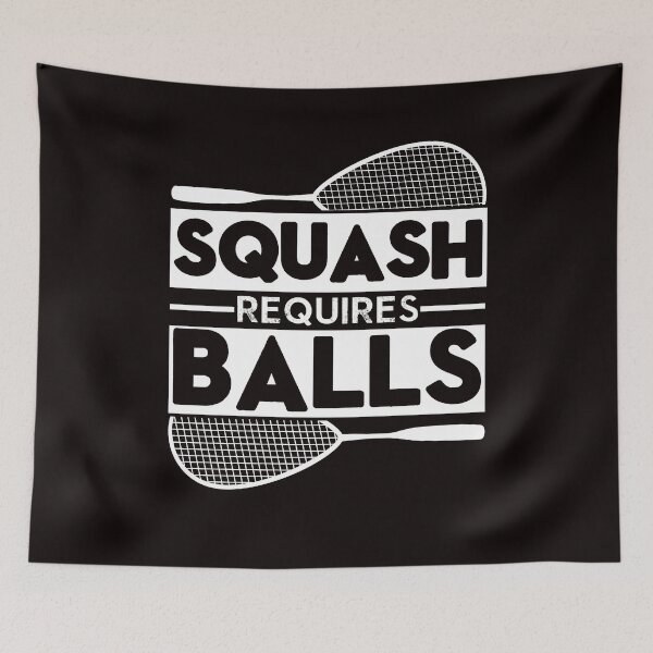 Item preview, Squash Requires Balls Indoor Tennis Court Player Coach Match designed and sold by TomGiantDesigns.