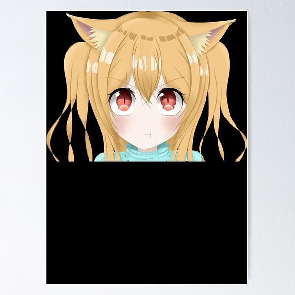 Neko Waifu Anime Cat Girl ' Poster, picture, metal print, paint by  AestheticAlex