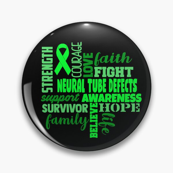 Item preview, Neural Tube Defects Awareness - Strength Courage Faith Hope Love Fight Support Survivor Family Life Believe designed and sold by Hilten.