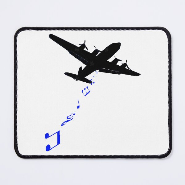 Item preview, Bomber Plane Dropping Music Notes designed and sold by XiskKImich.
