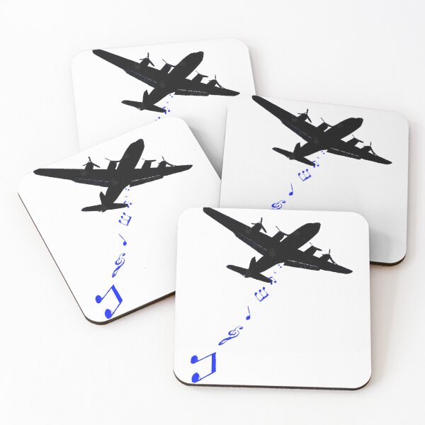 Item preview, Bomber Plane Dropping Music Notes designed and sold by XiskKImich.