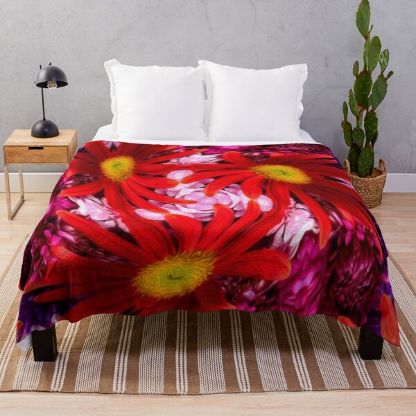 Item preview, Red aster pattern designed and sold by Patternflower.