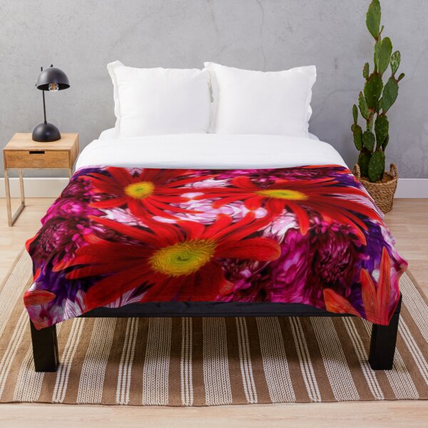Item preview, Red aster pattern designed and sold by Patternflower.