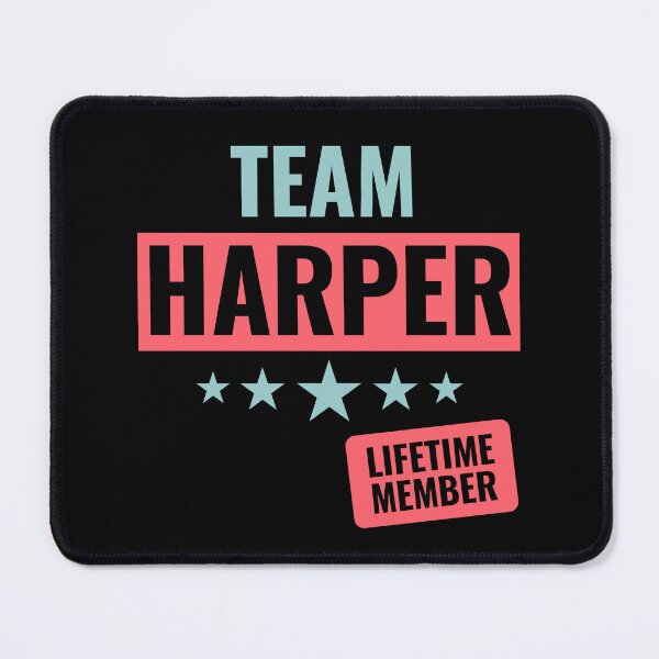 Item preview, team harper lifetime member first name typographic designed and sold by KleverOlivier.
