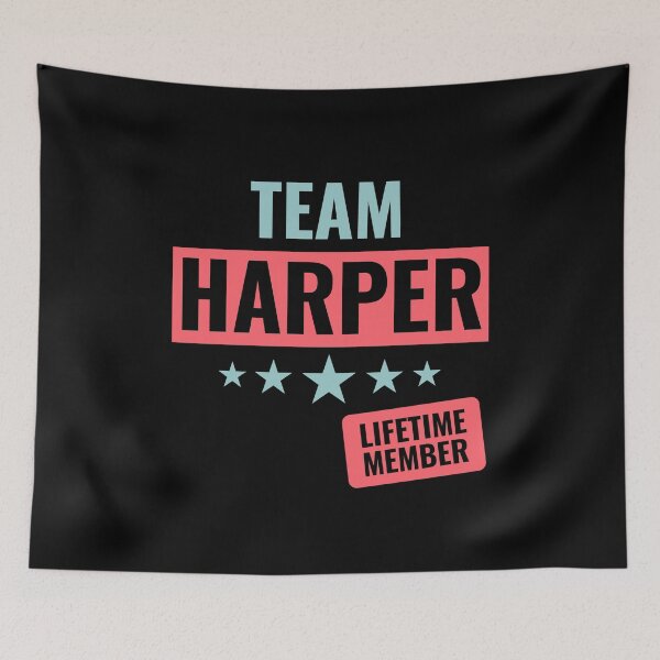 Item preview, team harper lifetime member first name typographic designed and sold by KleverOlivier.