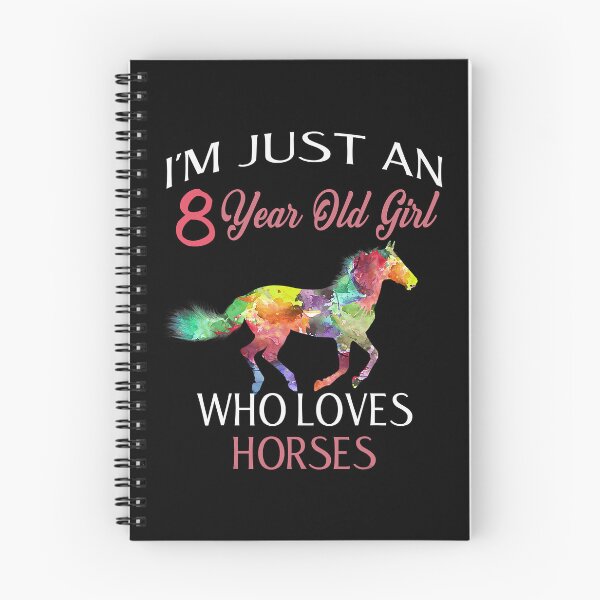 Item preview, Im Just A 8 Year Old Girl Who Loves Horses Birthday designed and sold by SkylerKason.