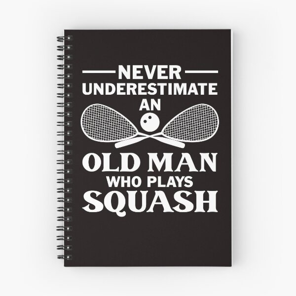 Item preview, Old Man Squash Player Indoor Tennis Court Ball Sports Match designed and sold by TomGiantDesigns.