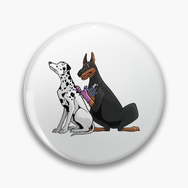 Artikelvorschau, Cooler Tätowierer für Männer Frauen Kinder Dalmatiner Dobermann Hund entworfen und verkauft von XiskKImich.