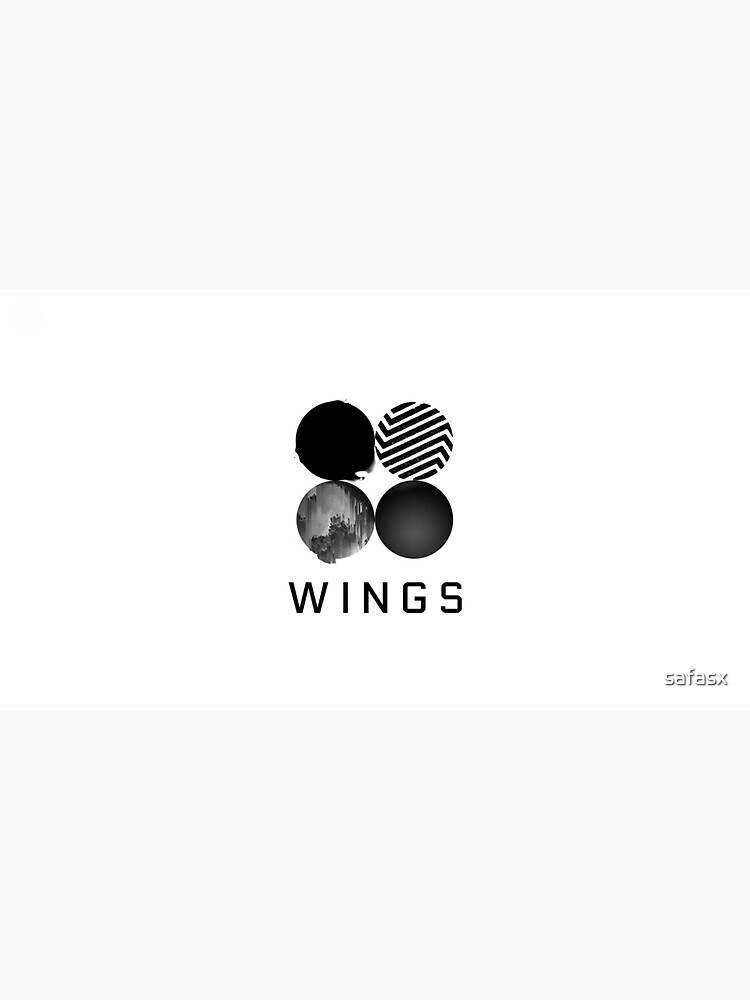 "BTS WINGS ALBUM LOGO BANGTAN KPOP STICKER PHONE CASE" Sticker for Sale