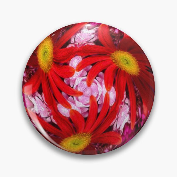 Item preview, Red aster pattern designed and sold by Patternflower.