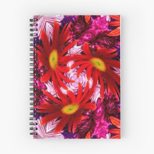 Item preview, Red aster pattern designed and sold by Patternflower.