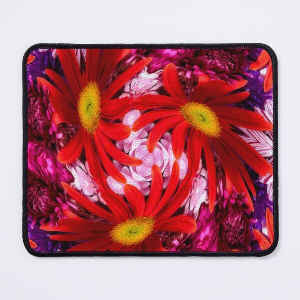 Item preview, Red aster pattern designed and sold by Patternflower.