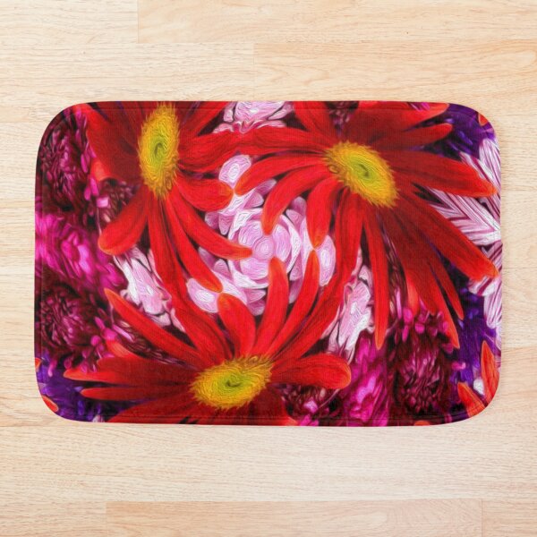 Aperçu de l'œuvre Modèle d'aster rouge créée et vendue par Patternflower.