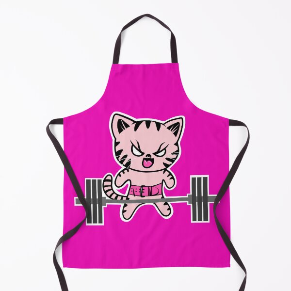Item preview, fitness, barbell kitty, gym girl, girls who lift designed and sold by Tim Addison.