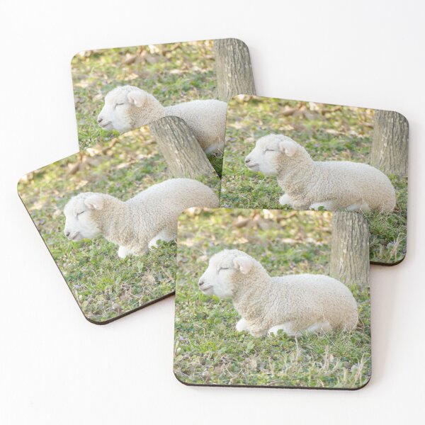 Item preview, Peaceful Sleeping Lamb in Pasture designed and sold by PaulinaS.