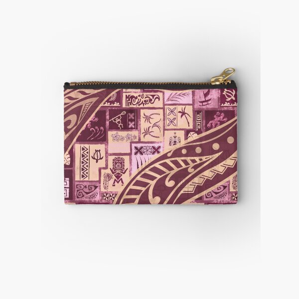 Item preview, Vintage Samoan - Hawaiian Red Painted Tapa Tribal Patchwork 2064 designed and sold by sunnthreads.