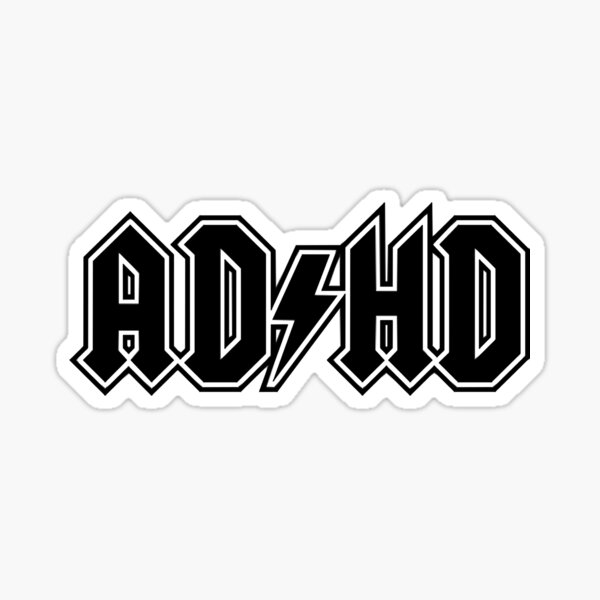 Item preview, ADHD ACDC Logo. Funny ADD Awareness designed and sold by FugitoShinzu.