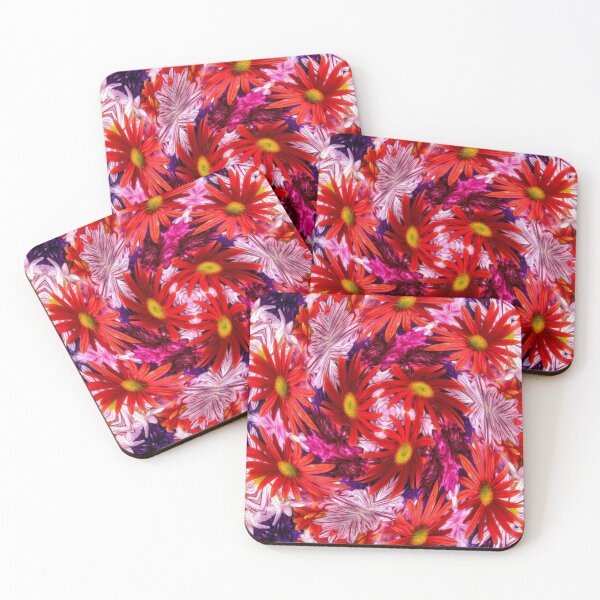 Item preview, Red aster pattern designed and sold by Patternflower.
