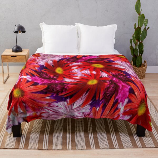 Item preview, Red aster pattern designed and sold by Patternflower.