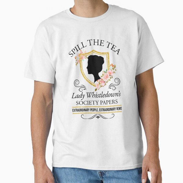 Aperçu de l'œuvre Bridgerton renverse les papiers floraux de la Tea Lady Whistledown's Society créée et vendue par MccoyFrank.