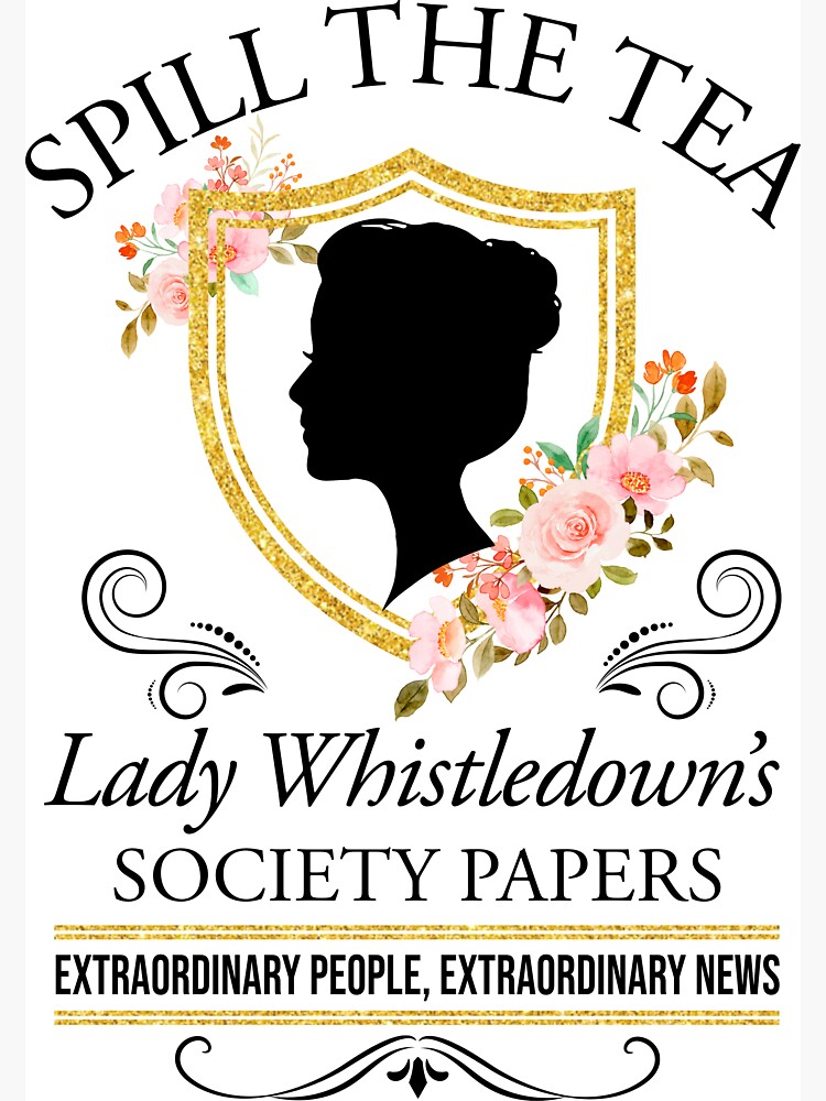 Aperçu 3 sur 3. Magnet avec l'œuvre Bridgerton renverse les papiers floraux de la Tea Lady Whistledown's Society créée et vendue par MccoyFrank.