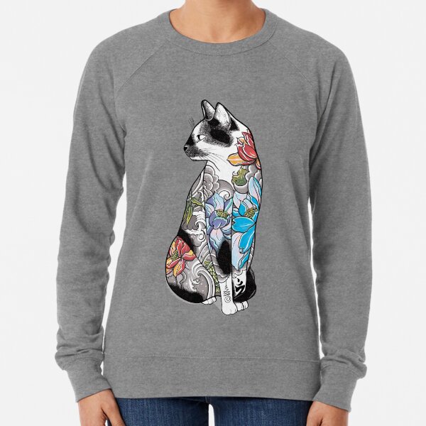 Item preview, Cat in Lotus Tattoo designed and sold by runcatrun.