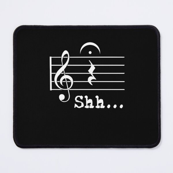 Item preview, Funny Music Note Gifts Musician - Shh Quarter Rest Fermata Hoodie designed and sold by BoerstEmma.