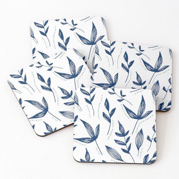 Item preview, Navy Leaf Print designed and sold by violetskiess.